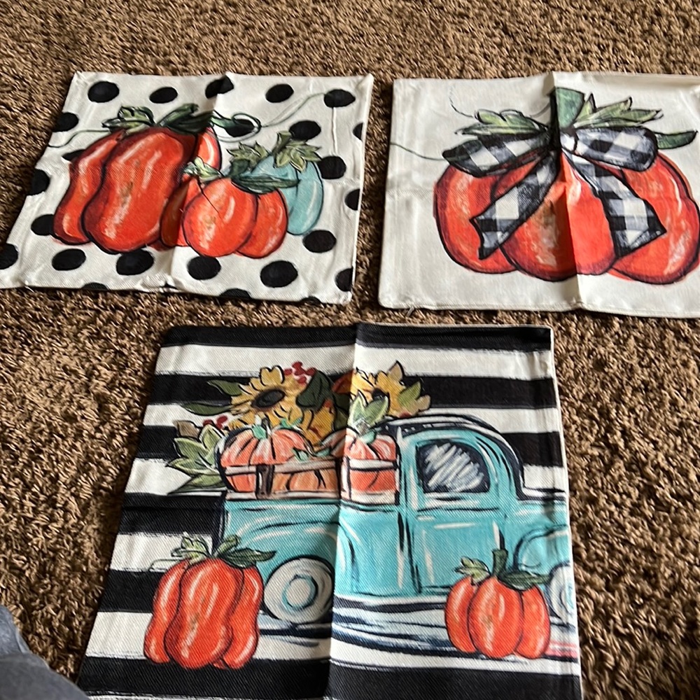 NWT fall pillow cases